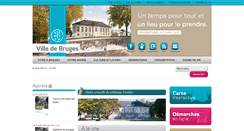 Desktop Screenshot of mairie-bruges.fr