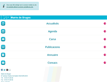 Tablet Screenshot of mairie-bruges.fr